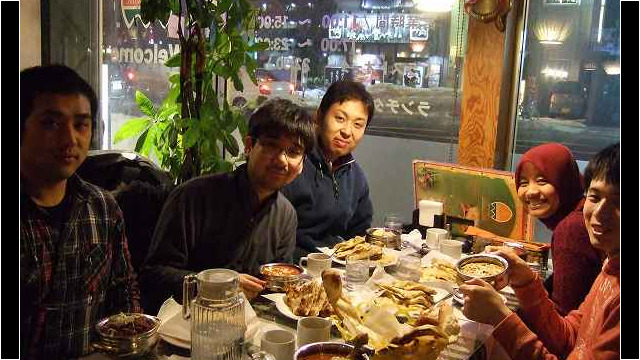後藤さん来訪 神谷研OB の後藤さんの研究室訪問