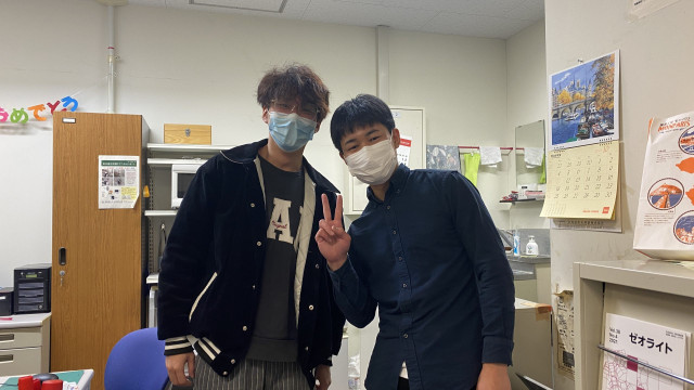 OBの橋本さんが来てくれました。 橋本さんが来てくれました