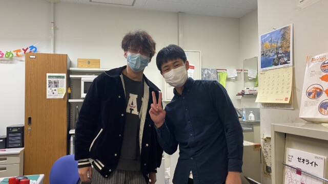 OBの橋本さんが来てくれました。 橋本さんが来てくれました