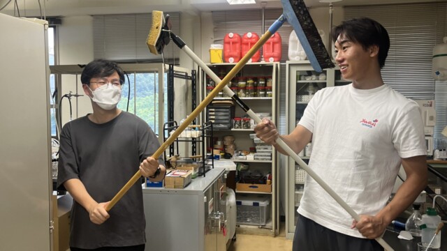 夏の大掃除大作戦&前期打ち上げ(8/18)