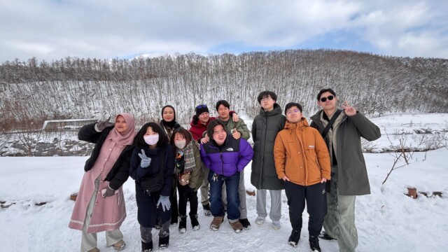 留学生のDinoさんとRiskaさんが帰国しました